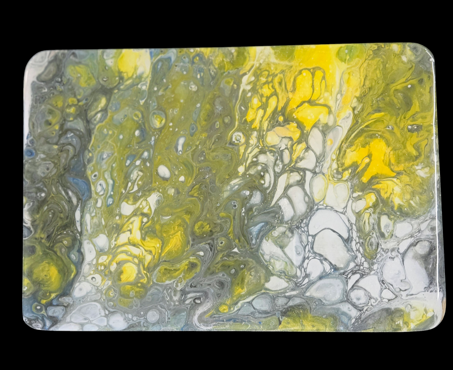 Cutting Board - Small Yellow/Gray/White/Blue