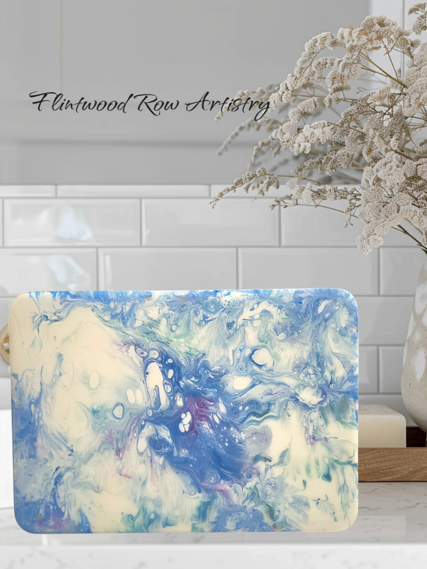Cutting Board - Small Blue/White/Lilac
