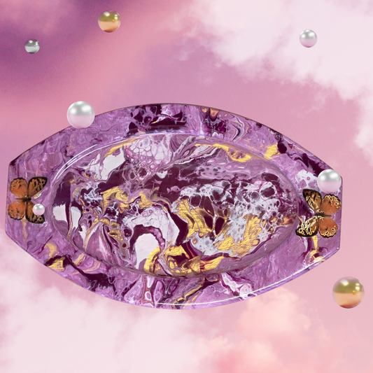 Tray - Medium with Butterflies